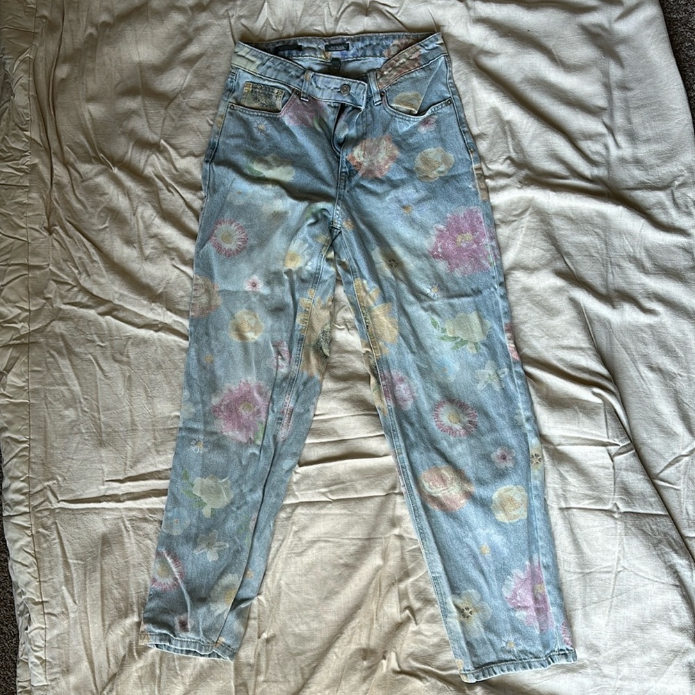 Target brand Wild Fable Flower Funky Jeans